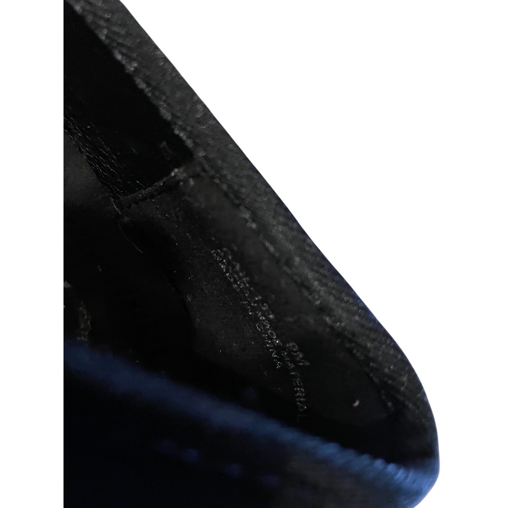 CL by Laundry Black Wedge Pumps Crisscross Beaded Patent Toe Shoes Womens 9M - Picture 6 of 6